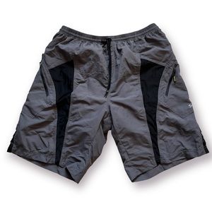 Mens Santic Cycling Shorts Athletic Active Size 2XL Grey Black Padded Crotch